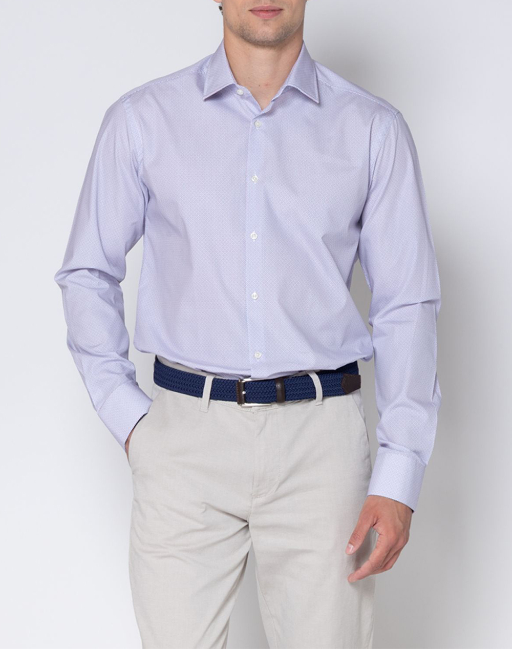THE BOSTONIANS РИЗА CHARLES POPLIN SLIM FIT Classic Slim Fit