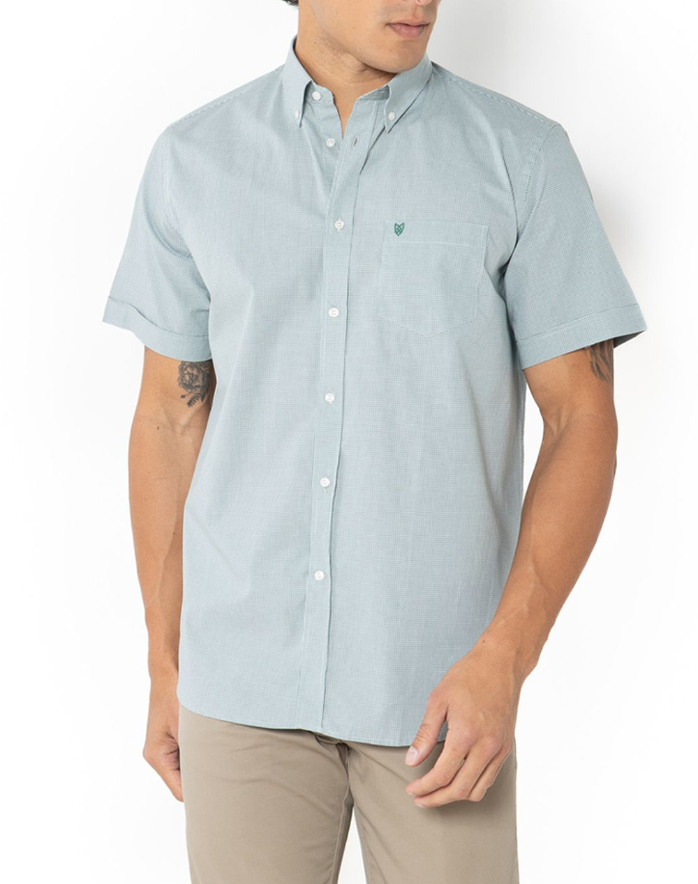 THE BOSTONIANS РИЗА CHESTER ΠΟΠΛΙΝΑ REGULAR FIT MiniCheck POPLIN Button-down Regular Fit