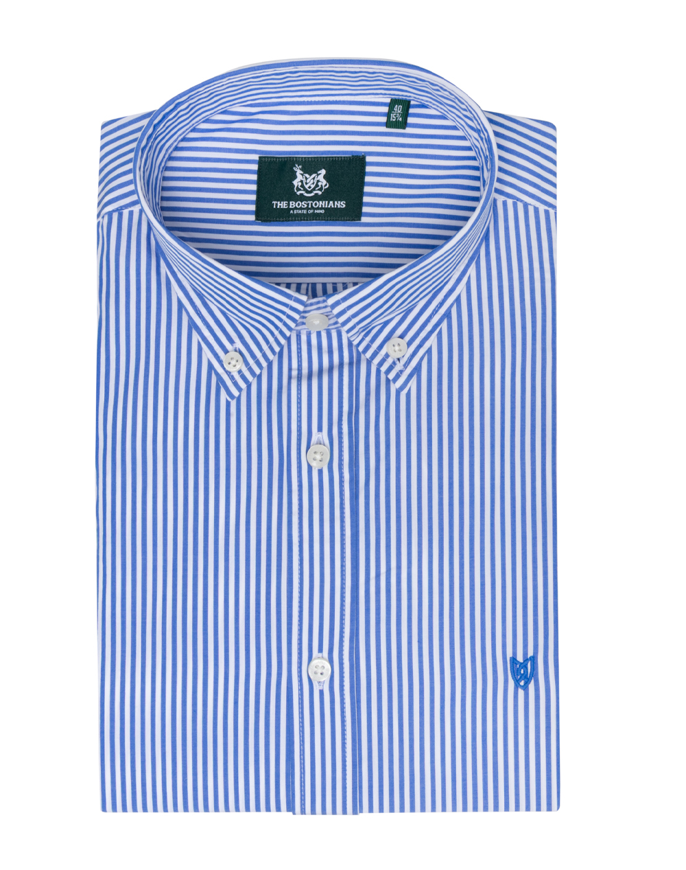 THE BOSTONIANS РИЗА ACORN POPLIN REGULAR FIT Stripe POPLIN Button-down Regular Fit