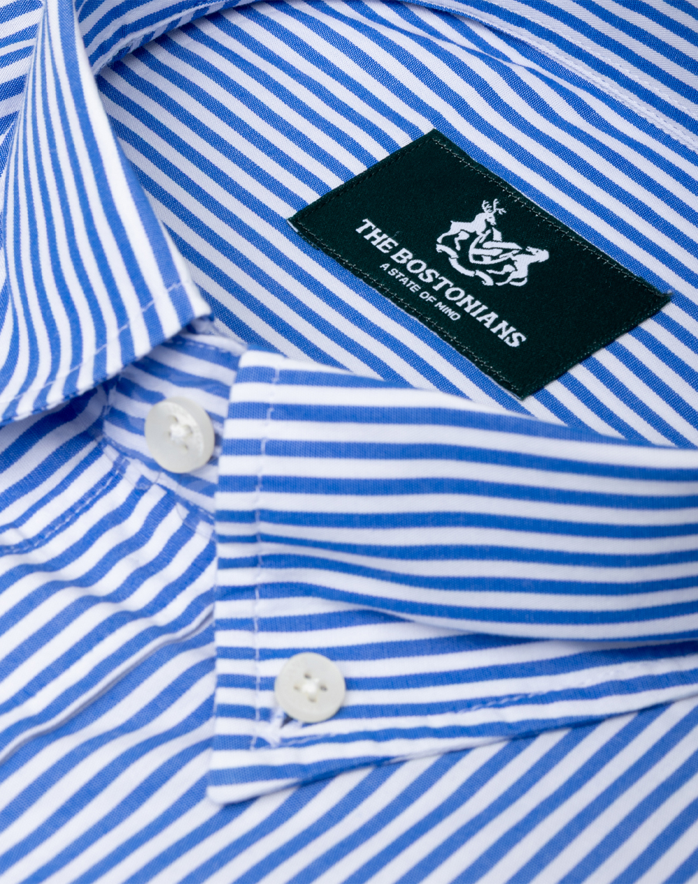 THE BOSTONIANS РИЗА ACORN POPLIN REGULAR FIT Stripe POPLIN Button-down Regular Fit