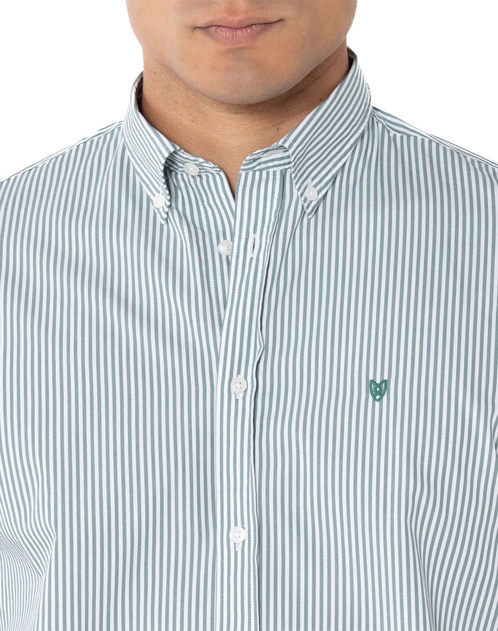 THE BOSTONIANS РИЗА ACORN POPLIN REGULAR FIT Stripe POPLIN Button-down Regular Fit