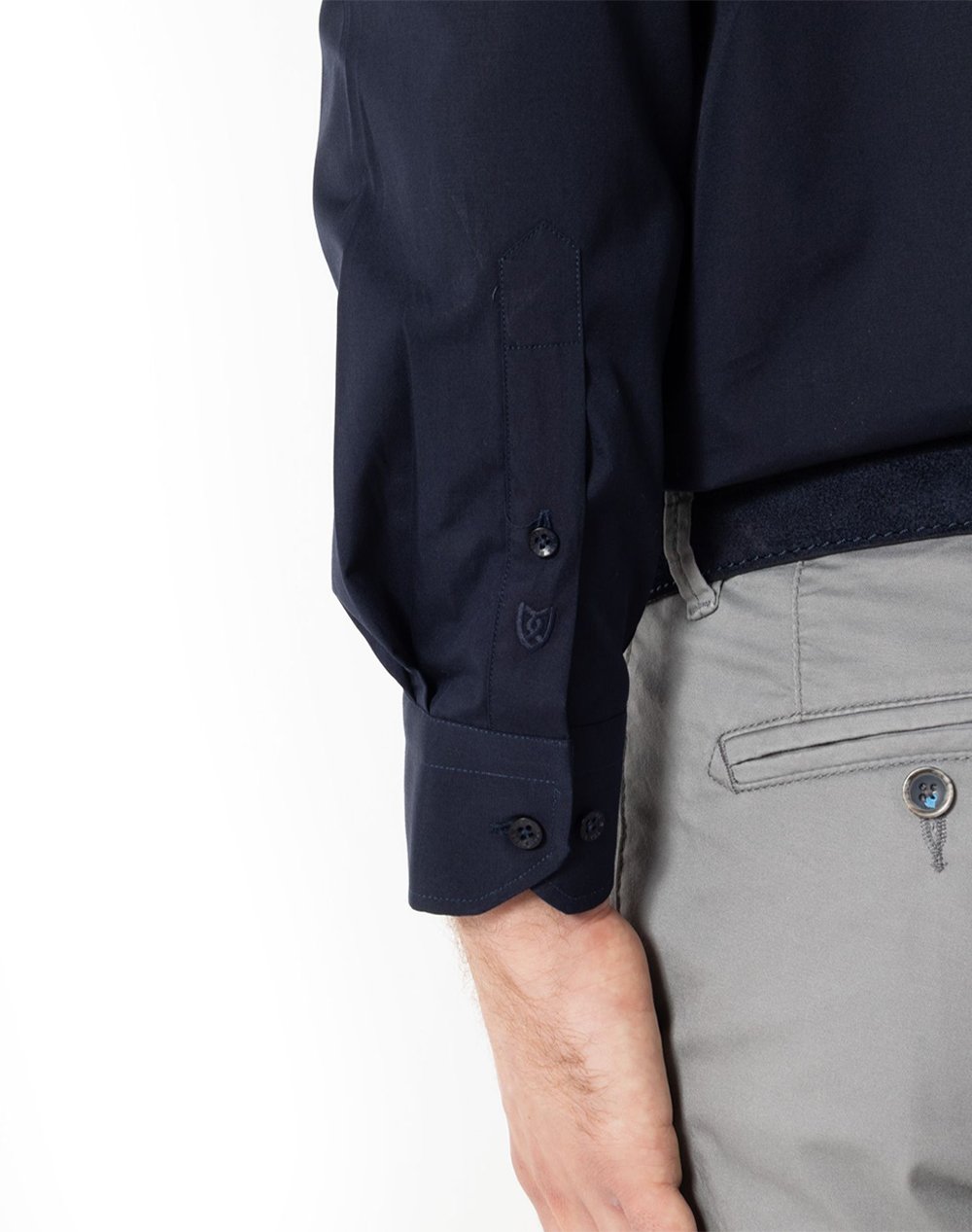 THE BOSTONIANS POPLIN SHIRT CUSTOM FIT Plain POPLIN Classic Custom Fit