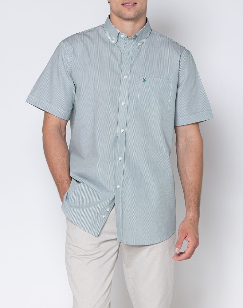 THE BOSTONIANS РИЗА ACORN REGULAR FIT Stripe POPLIN Button-down Regular Fit