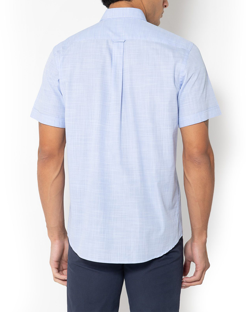 THE BOSTONIANS РИЗА REGULAR FIT Plain SLUB Button-down Regular Fit