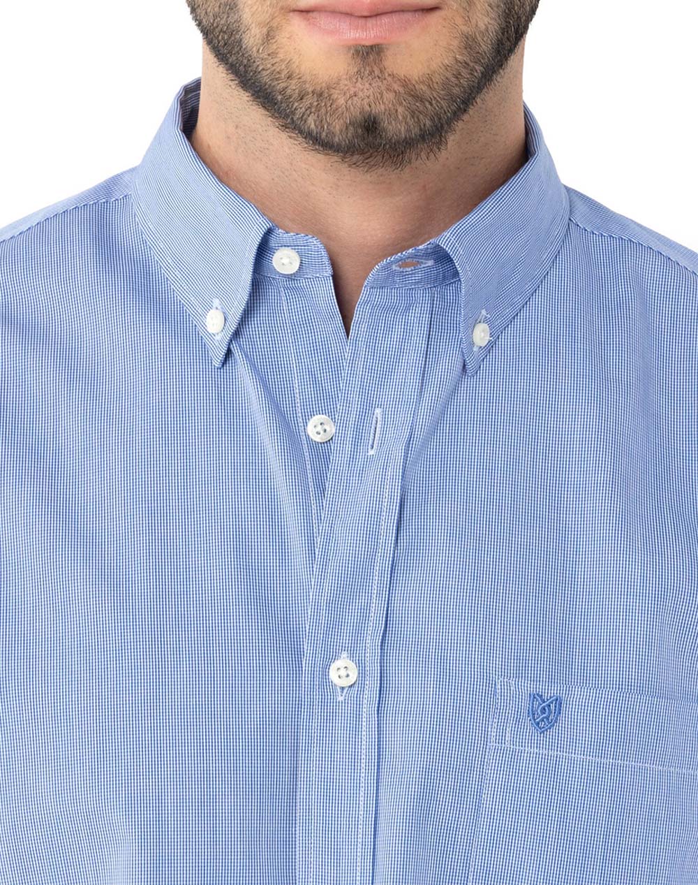 THE BOSTONIANS РИЗА CHESTER POPLIN REGULAR FIT MiniCheck POPLIN Button-down Regular Fit