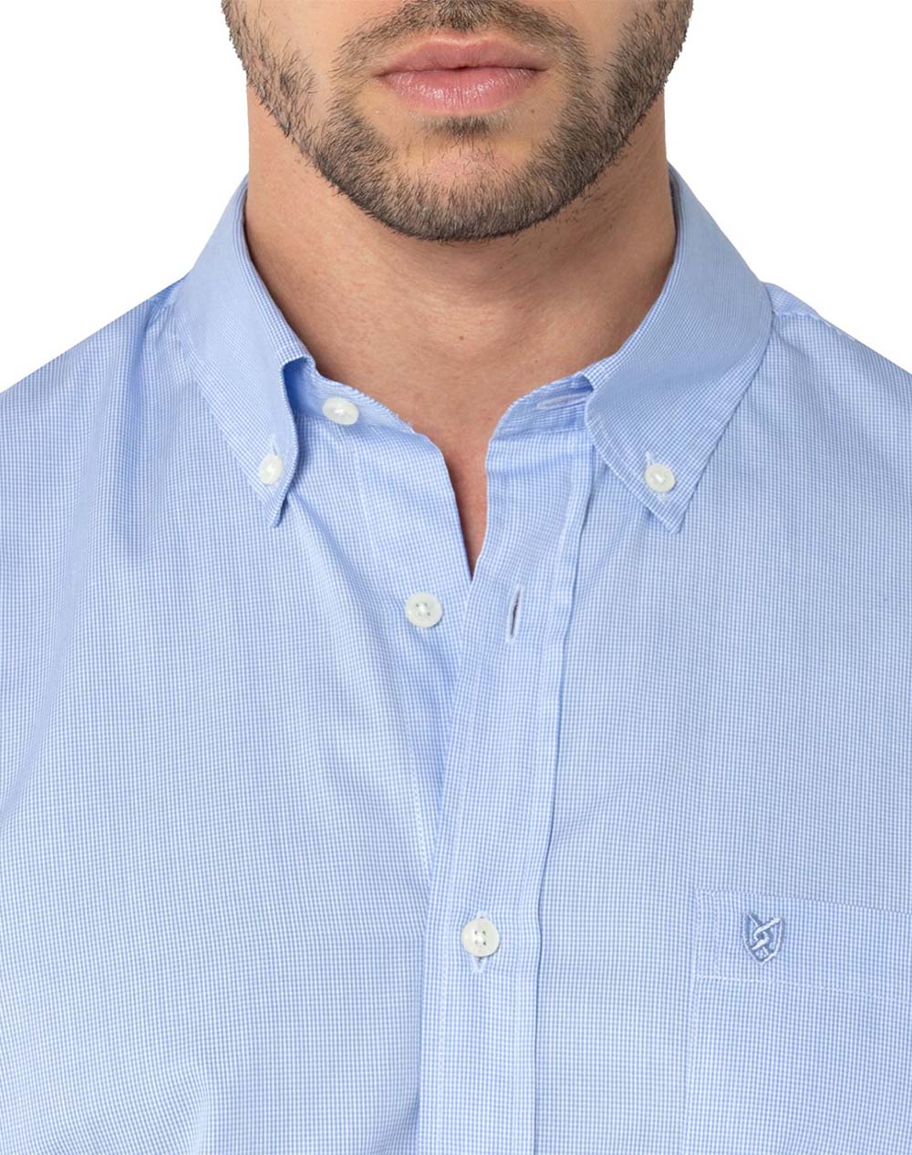 THE BOSTONIANS РИЗА CHESTER POPLIN REGULAR FIT MiniCheck POPLIN Button-down Regular Fit