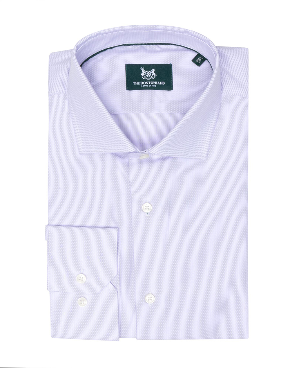 THE BOSTONIANS SHIRT DOBBY CUSTOM FIT Semi-Rex Custom Fit