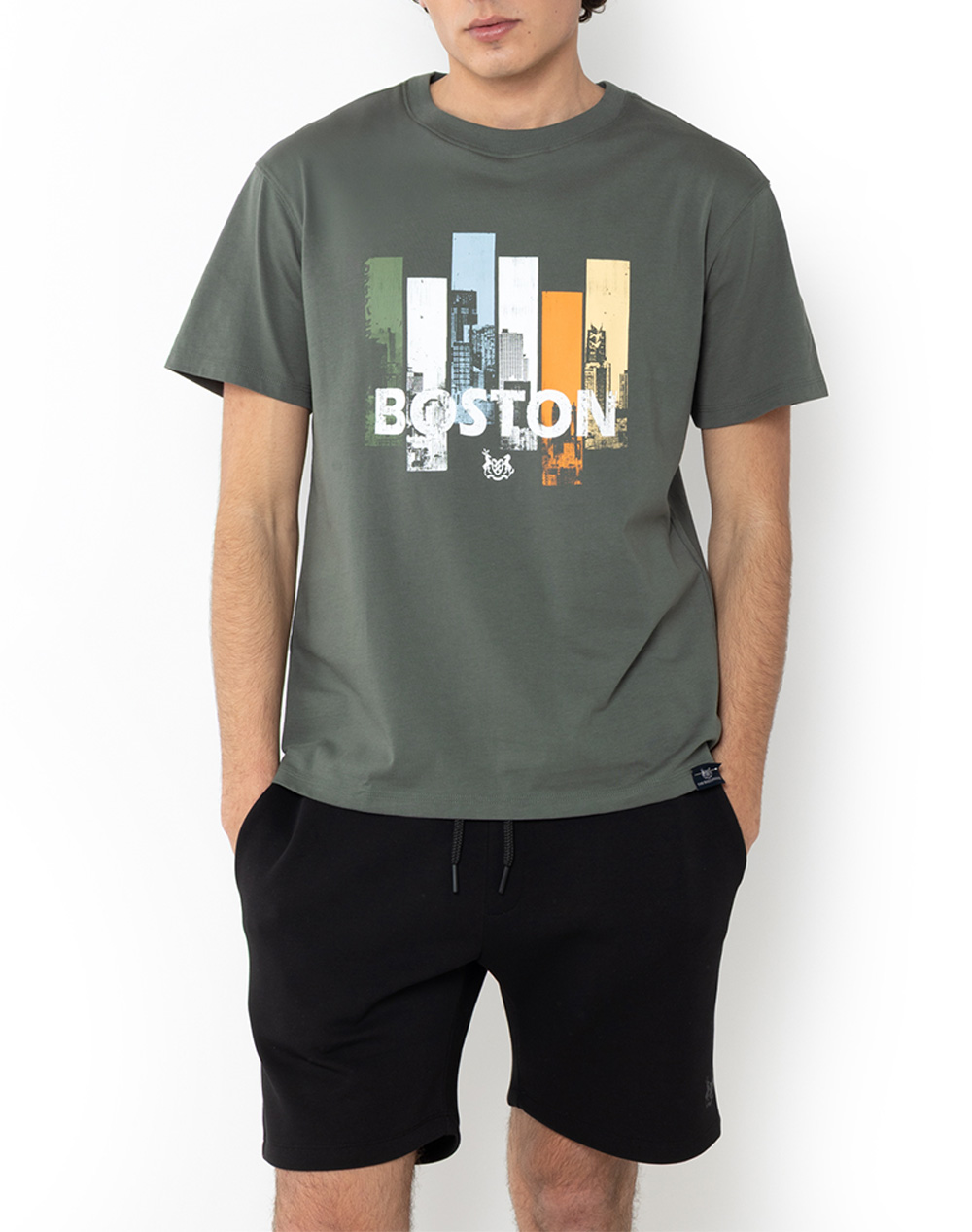 THE BOSTONIANS БЛУЗА BOSTON PRINT REGULAR FIT