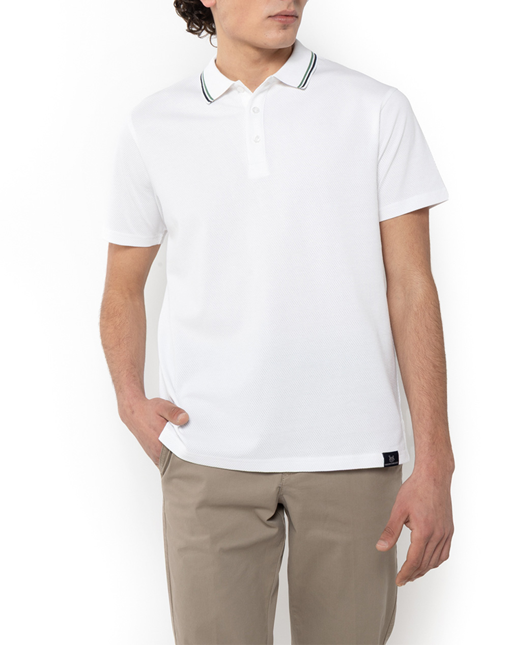 THE BOSTONIANS БЛУЗА POLO PIQUE WAFFLE REGULAR FIT