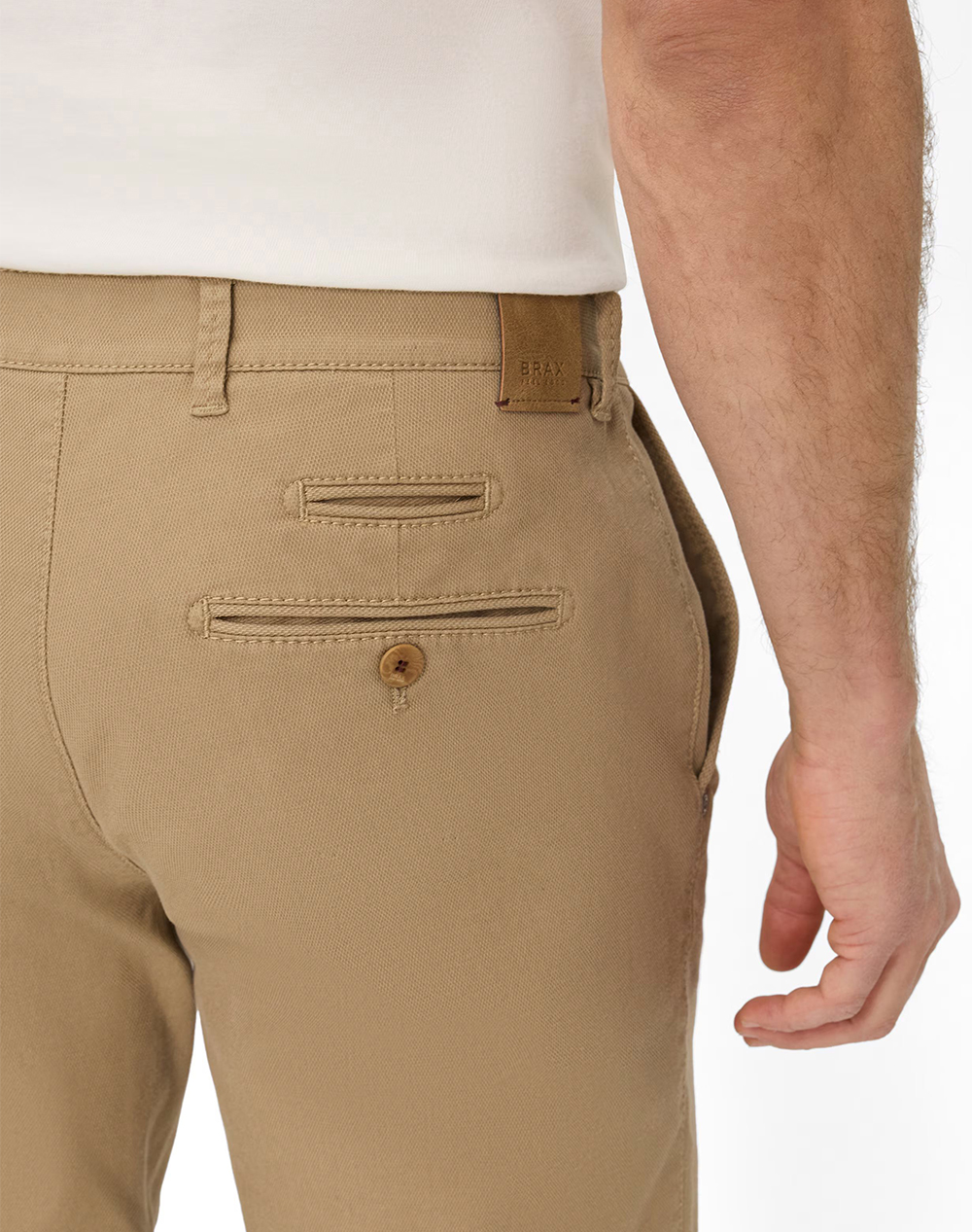 BRAX Flat-front/chinos, stretch cotton