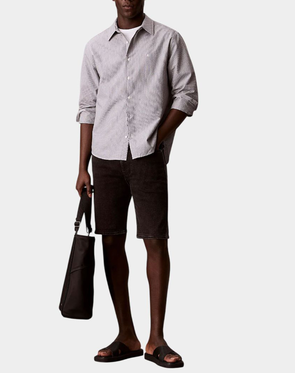 CALVIN KLEIN JEANS SLIM CK ESSENTIAL BLACK SHORT