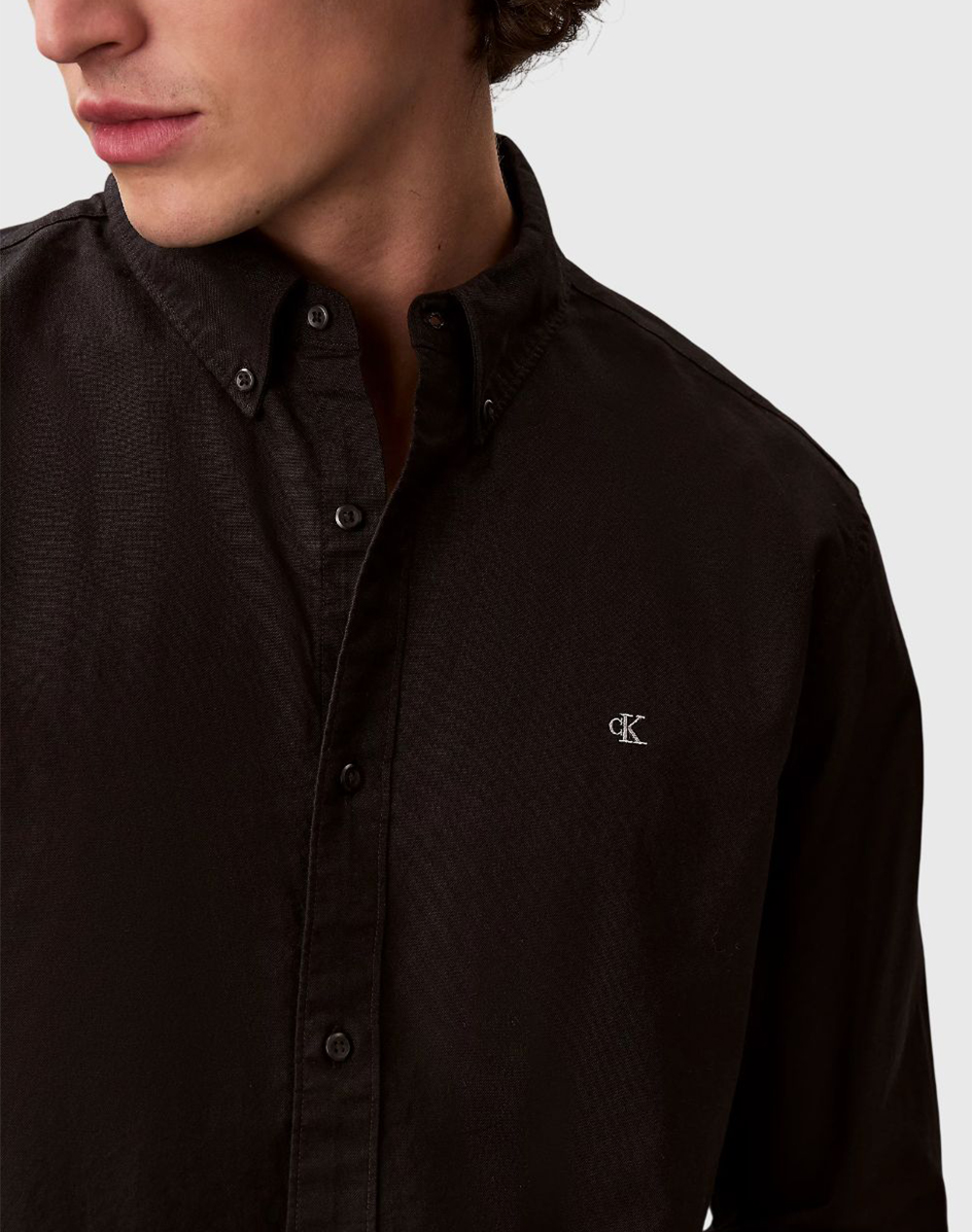 CALVIN KLEIN JEANS LS SOLID OXFORD CLASSIC SHIRT