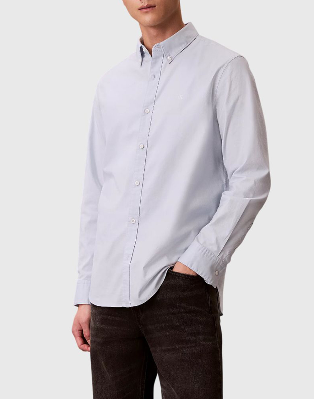 CALVIN KLEIN JEANS LS SOLID OXFORD CLASSIC SHIRT