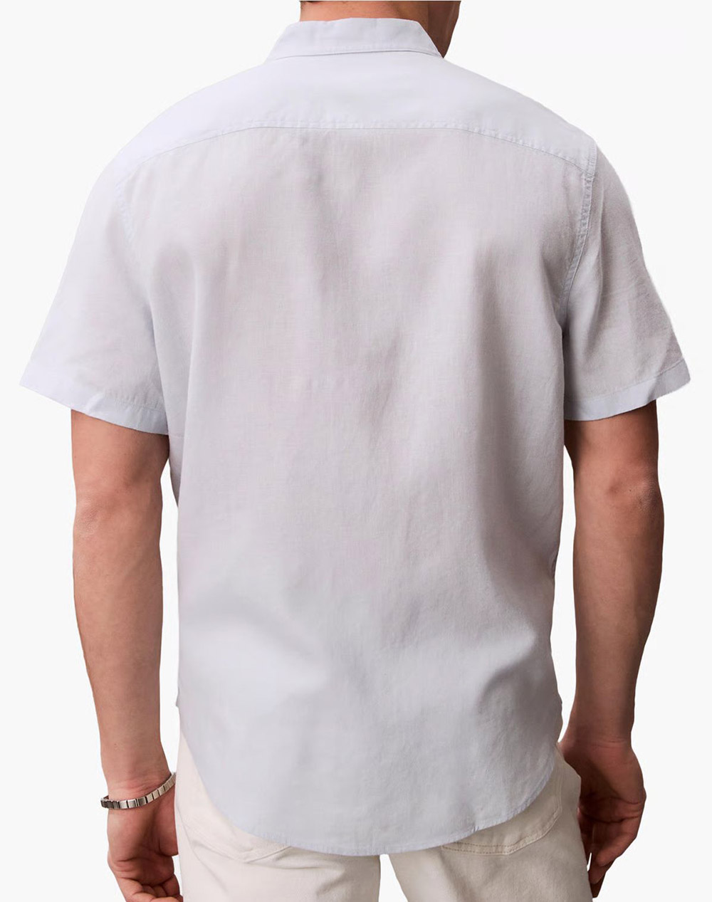 CALVIN KLEIN JEANS SS SOLID CAUSAL LINEN CLASSIC SH