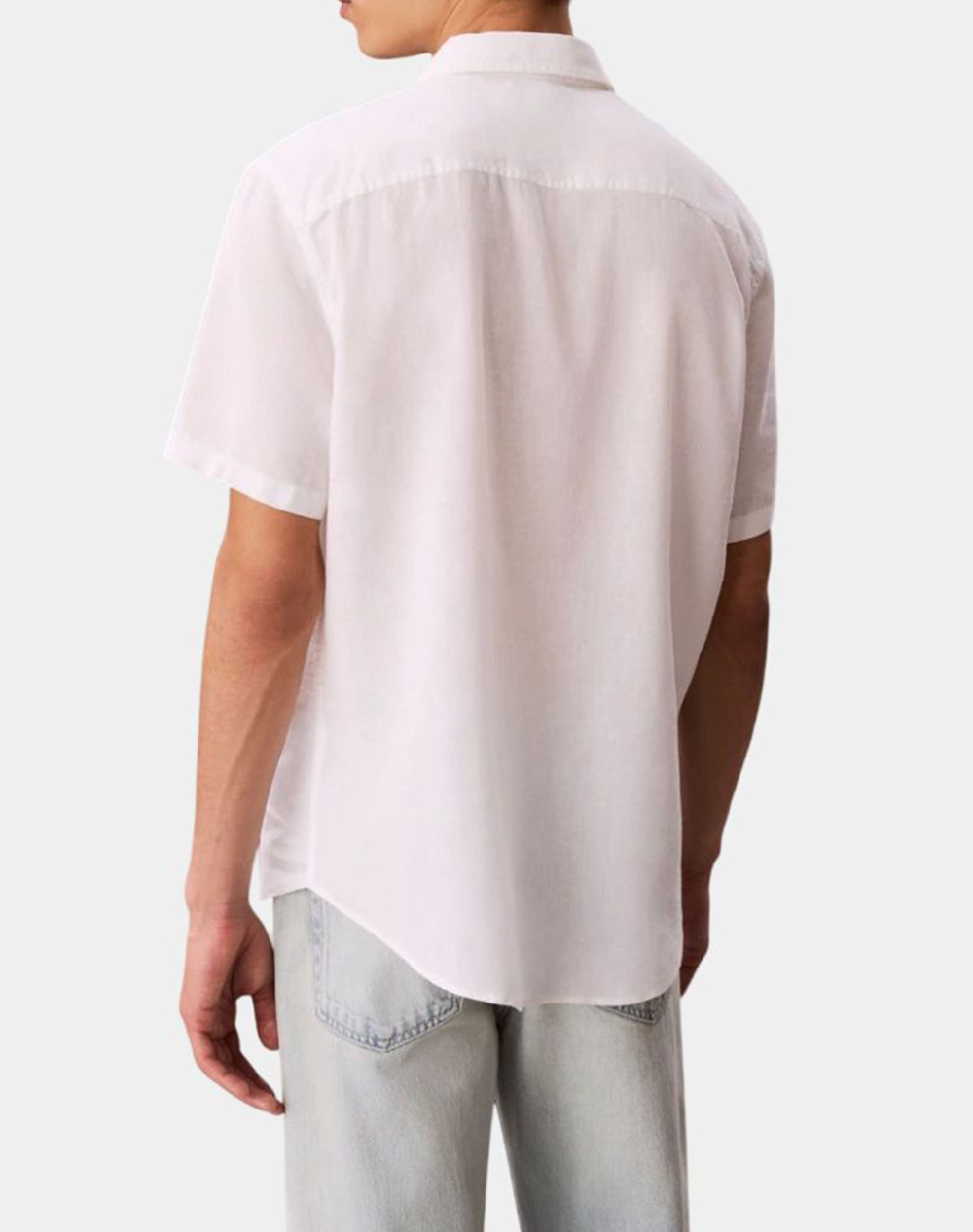 CALVIN KLEIN JEANS SS SOLID CAUSAL LINEN CLASSIC SH