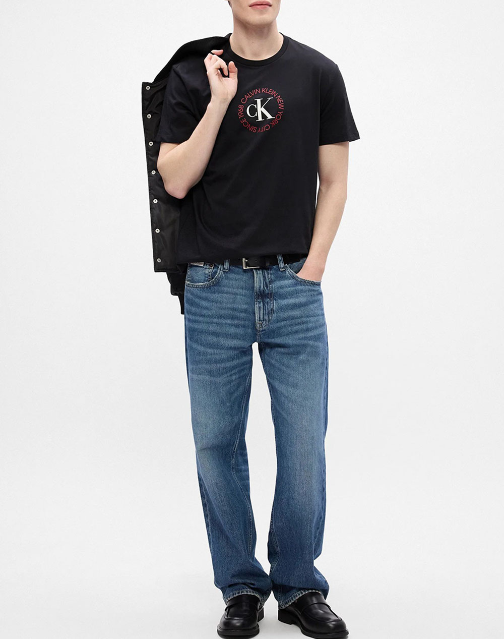 CALVIN KLEIN JEANS SS 30s WHSL CK WORD CIRCLE GRAPH