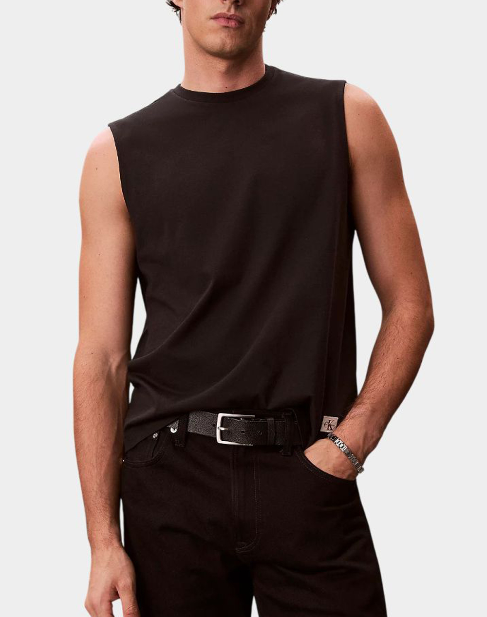 CALVIN KLEIN JEANS 30S JERSEY BADGE MUSCLE TANK