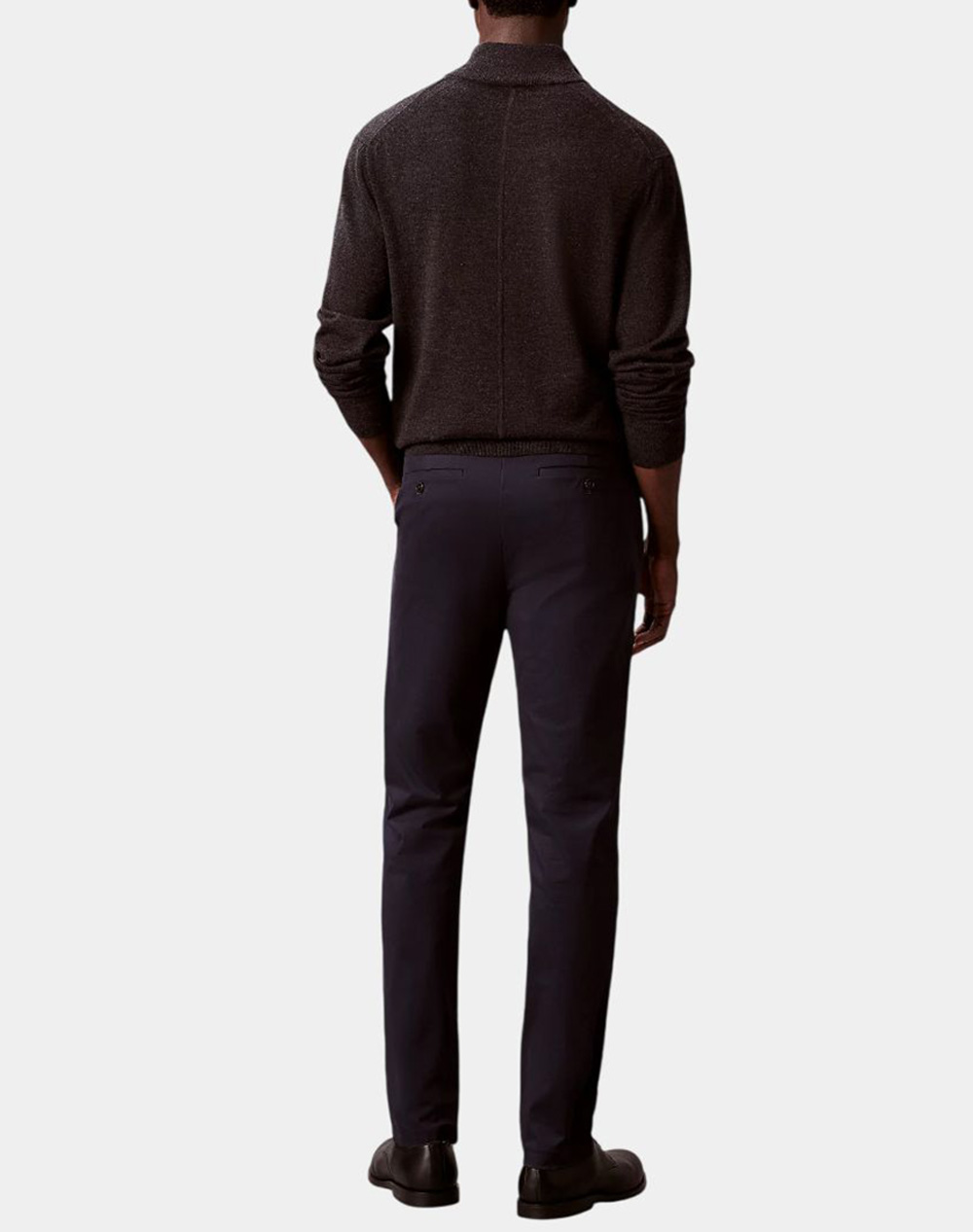 CALVIN KLEIN SLIM SATEEN CHINO TROUSER
