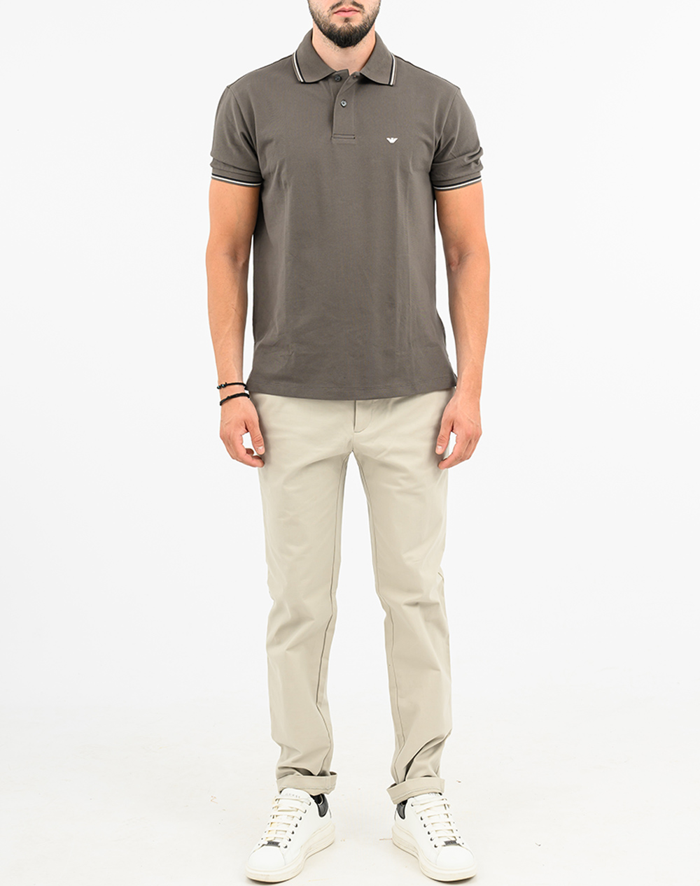 CALVIN KLEIN SLIM SATEEN CHINO TROUSER