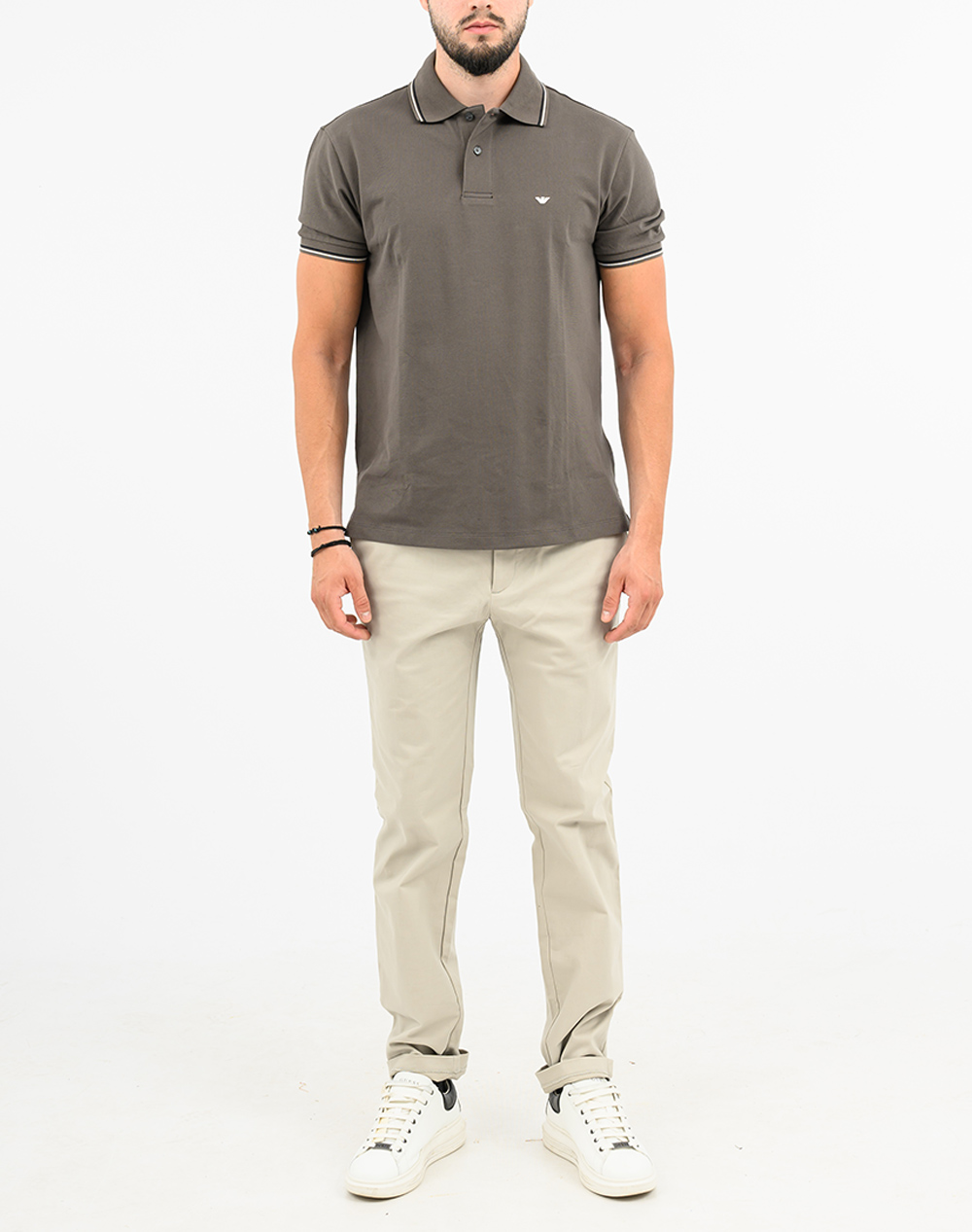 CALVIN KLEIN SLIM SATEEN CHINO TROUSER