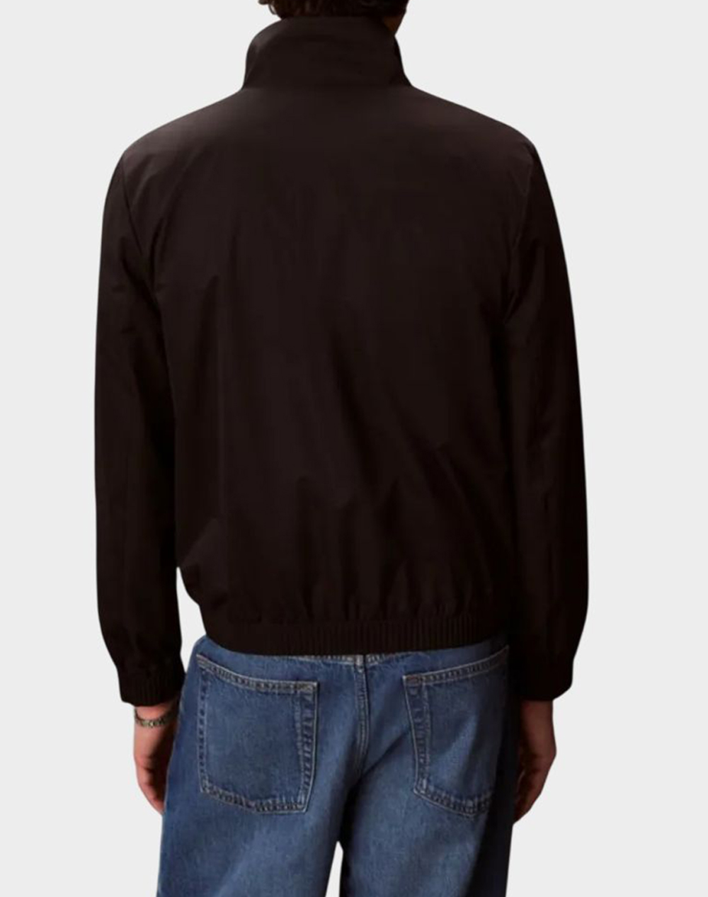 CALVIN KLEIN LS NYLON STAND COLLAR WINDBREAKE