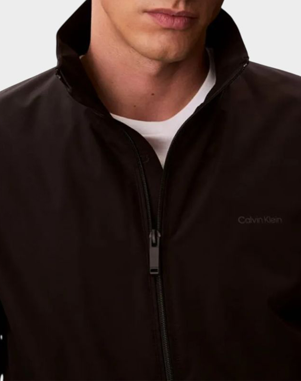 CALVIN KLEIN LS NYLON STAND COLLAR WINDBREAKE