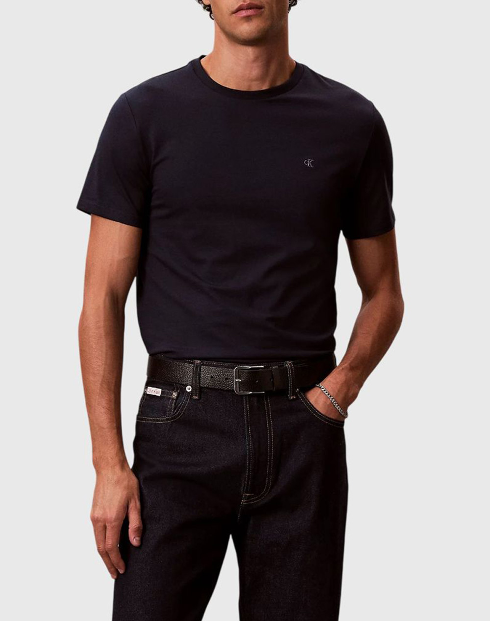 CALVIN KLEIN SS STRETCH COTTON SLIM TEE