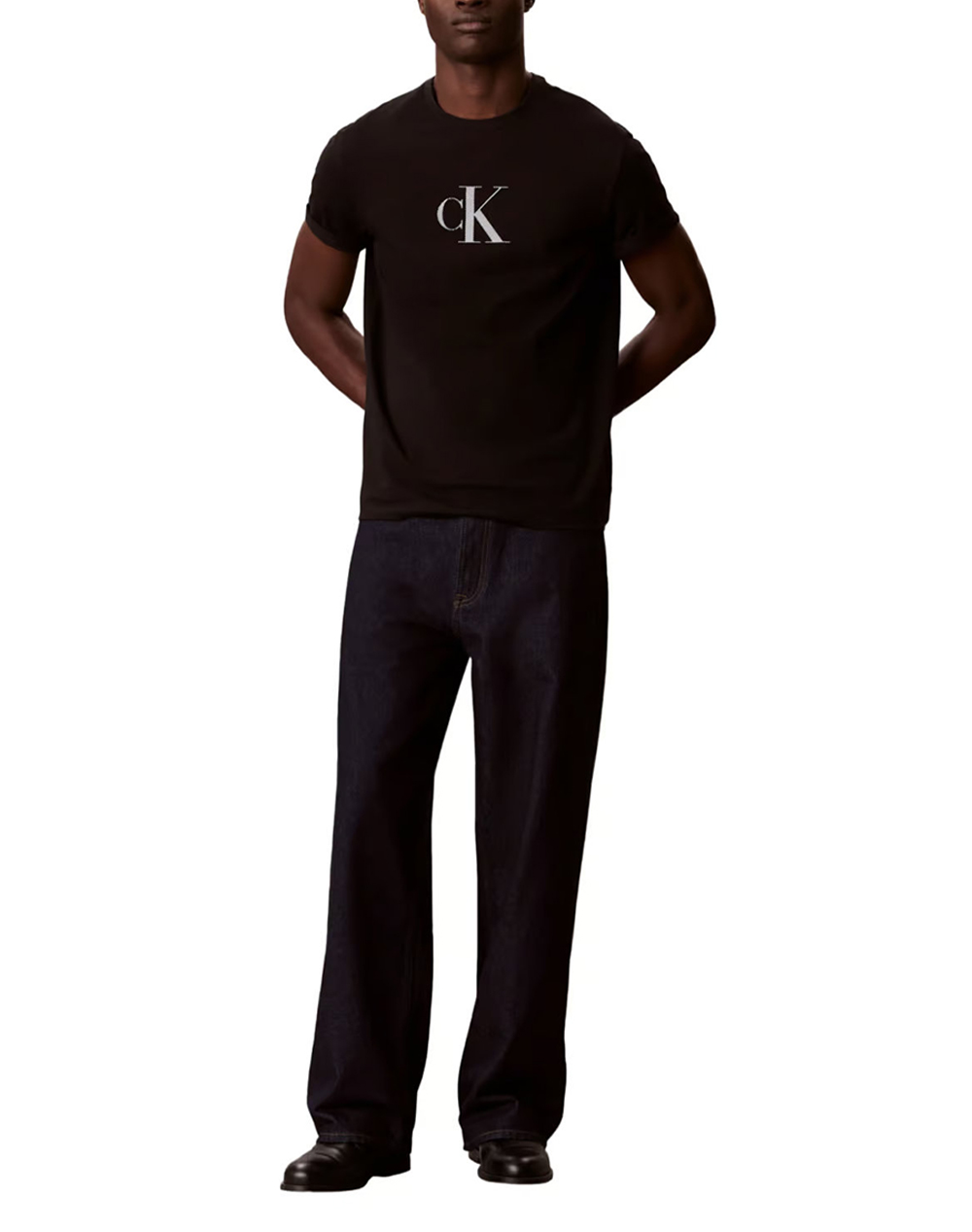 CALVIN KLEIN SS 30S DISTRESS MONOGRAM GRAPHIC