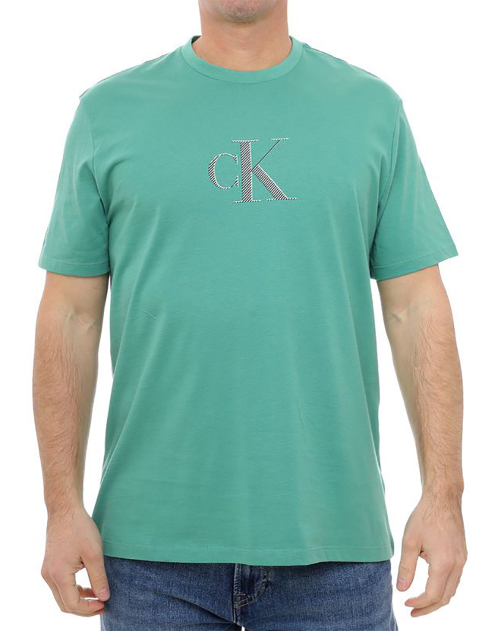 CALVIN KLEIN SS 30S DISTRESS MONOGRAM GRAPHIC