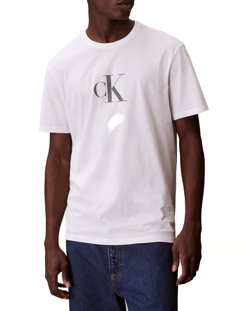 CALVIN KLEIN SS 30S DISTRESS MONOGRAM GRAPHIC