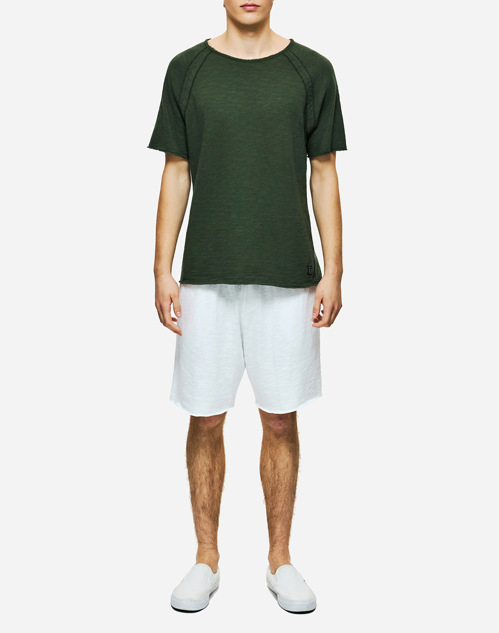 DIRTY LAUNDRY SWEATBERMUDA WITH RAW EDGES