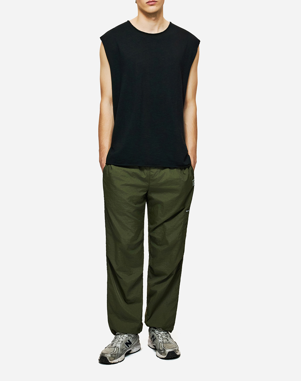 DIRTY LAUNDRY SLUB TANK TOP WITH RAW EDGES