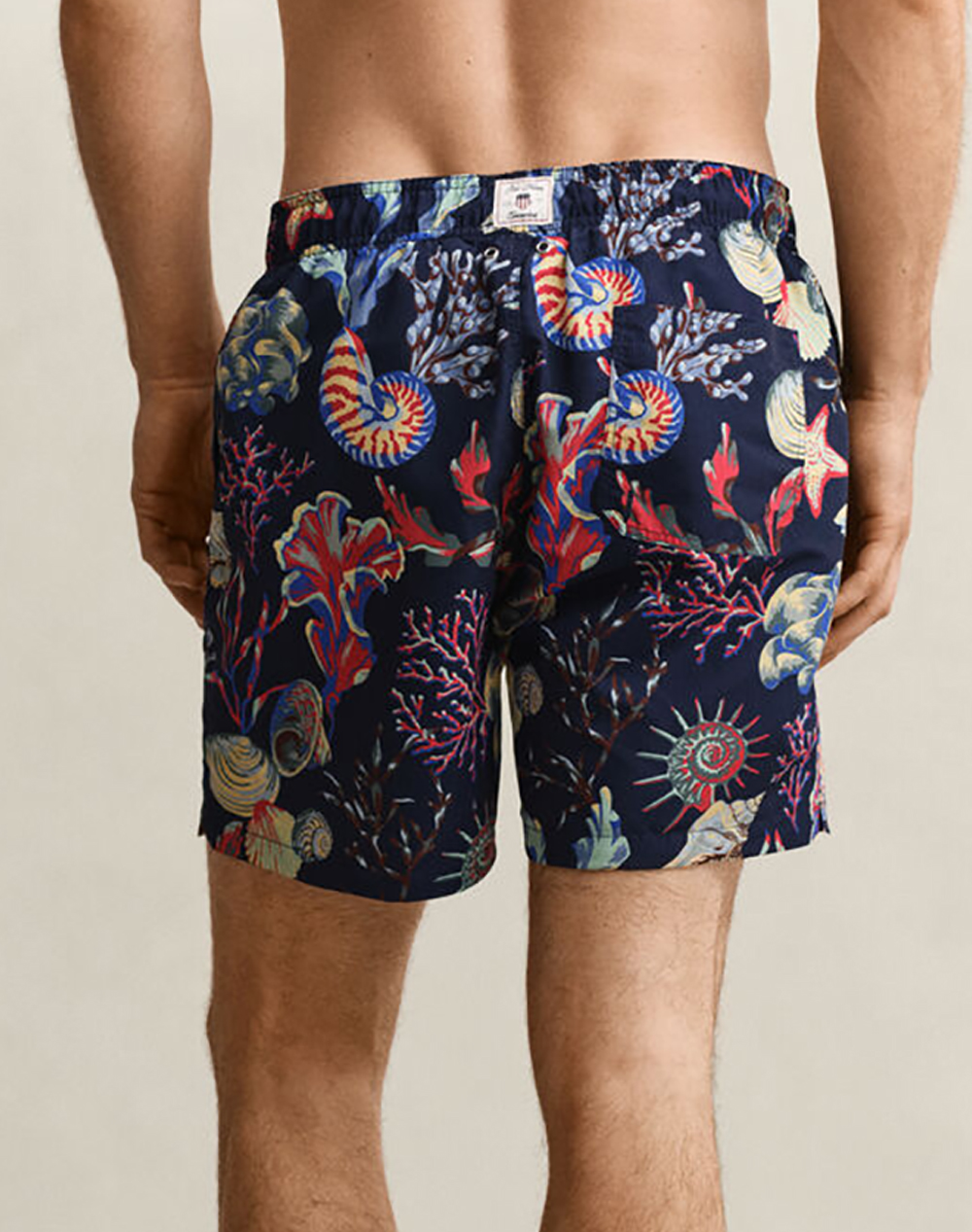 GANT SWIMSUIT SEAWEED PRINT SWIM SHORTS