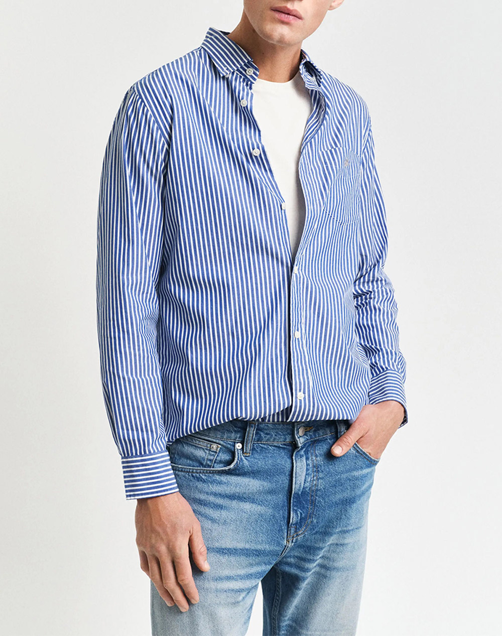 GANT РИЗА ΜΜ REG POPLIN STRIPE SHIRT