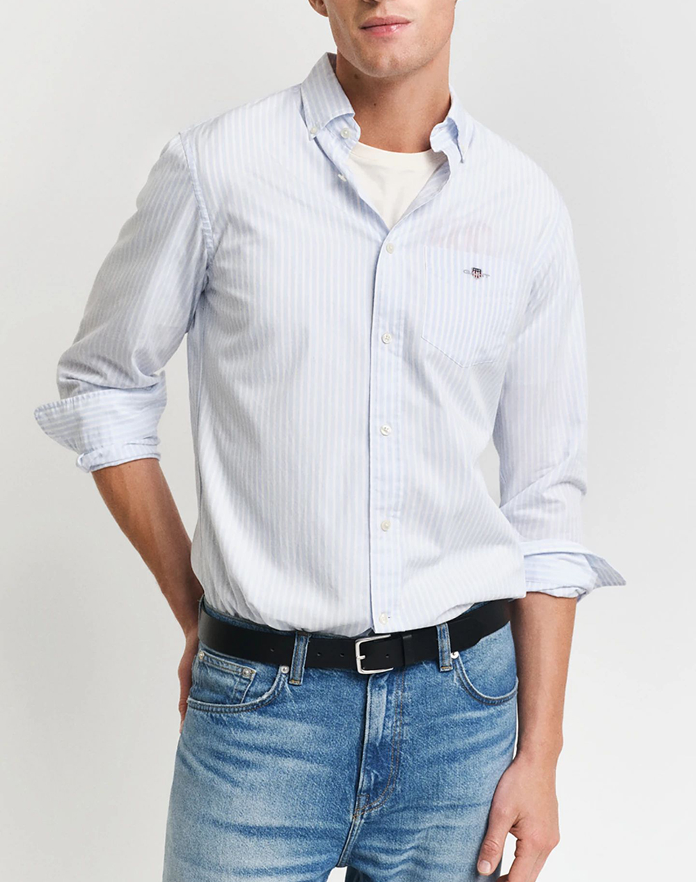 GANT РИЗА ΜΜ REG POPLIN STRIPE SHIRT