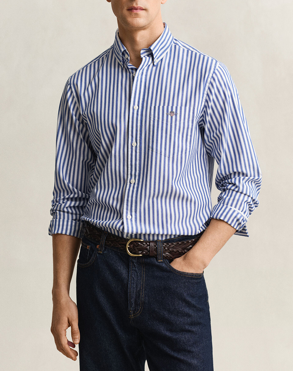 GANT РИЗА ΜΜ REG CLASSIC POPLIN STRIPE SHIRT