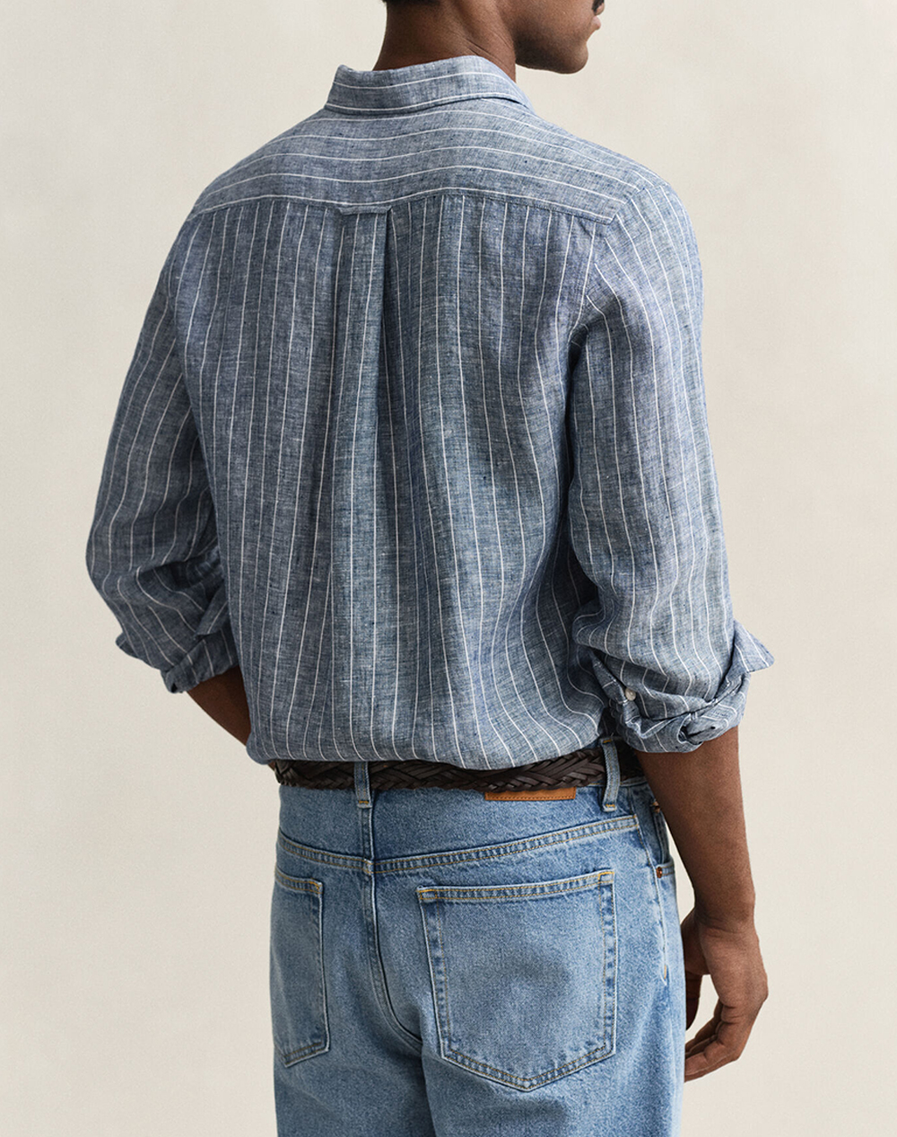 GANT РИЗА ΜΜ REG LINEN STRIPE SHIRT