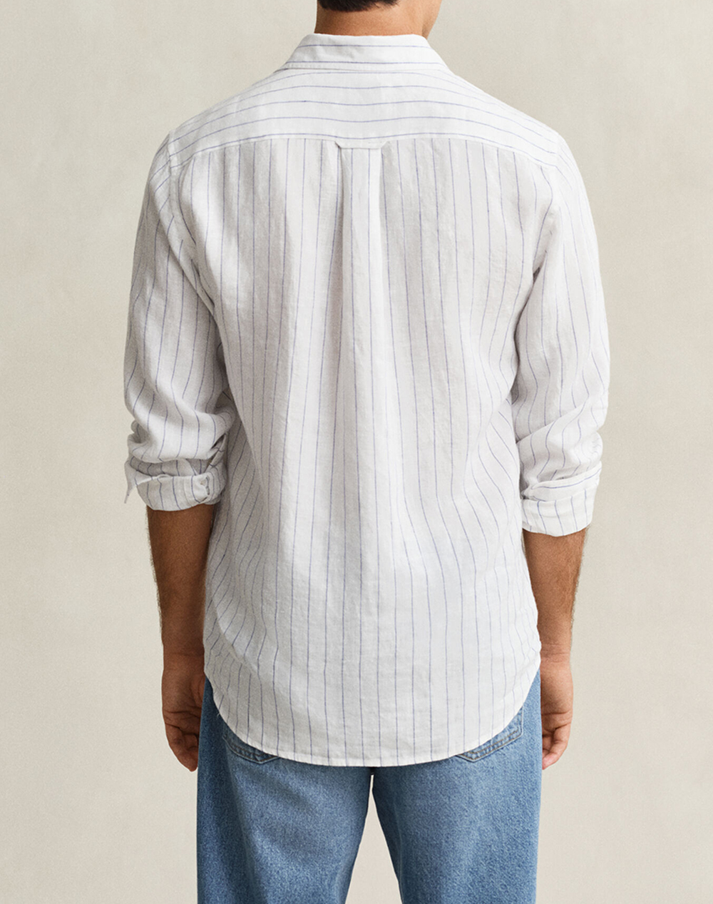 GANT РИЗА ΜΜ REG LINEN STRIPE SHIRT