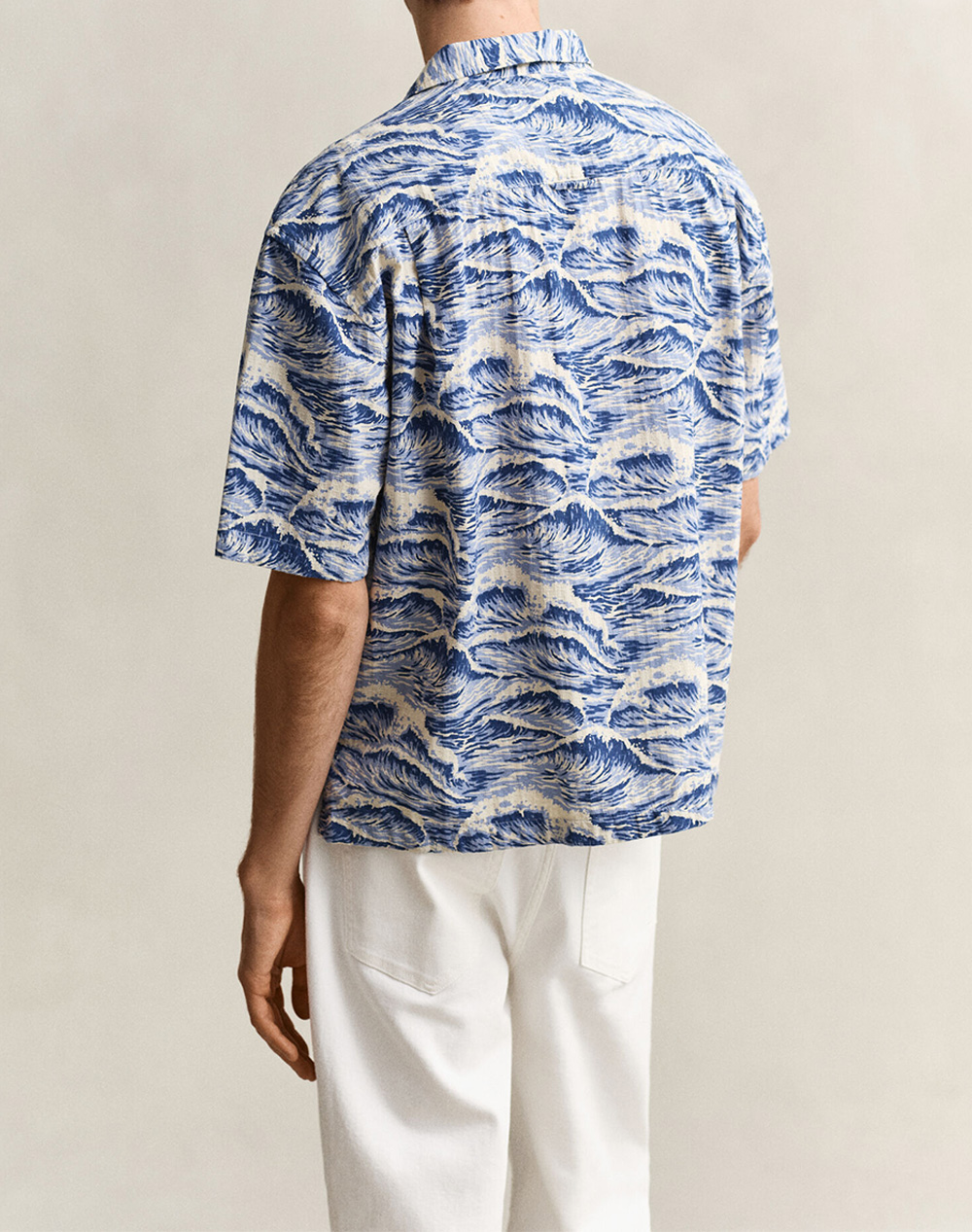 GANT SHIRT ΚΜ REL AOP CAMP COLLAR SS SHIRT