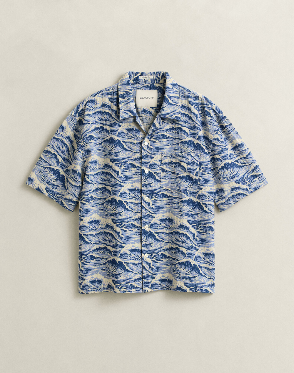 GANT SHIRT ΚΜ REL AOP CAMP COLLAR SS SHIRT