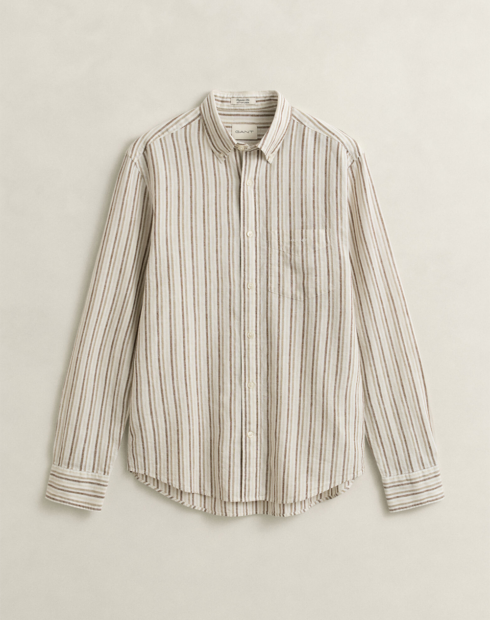 GANT РИЗА ΜΜ REG COTTON LINEN STRIPE SHIRT