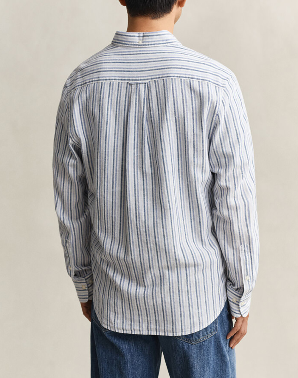 GANT РИЗА ΜΜ REG COTTON LINEN STRIPE SHIRT
