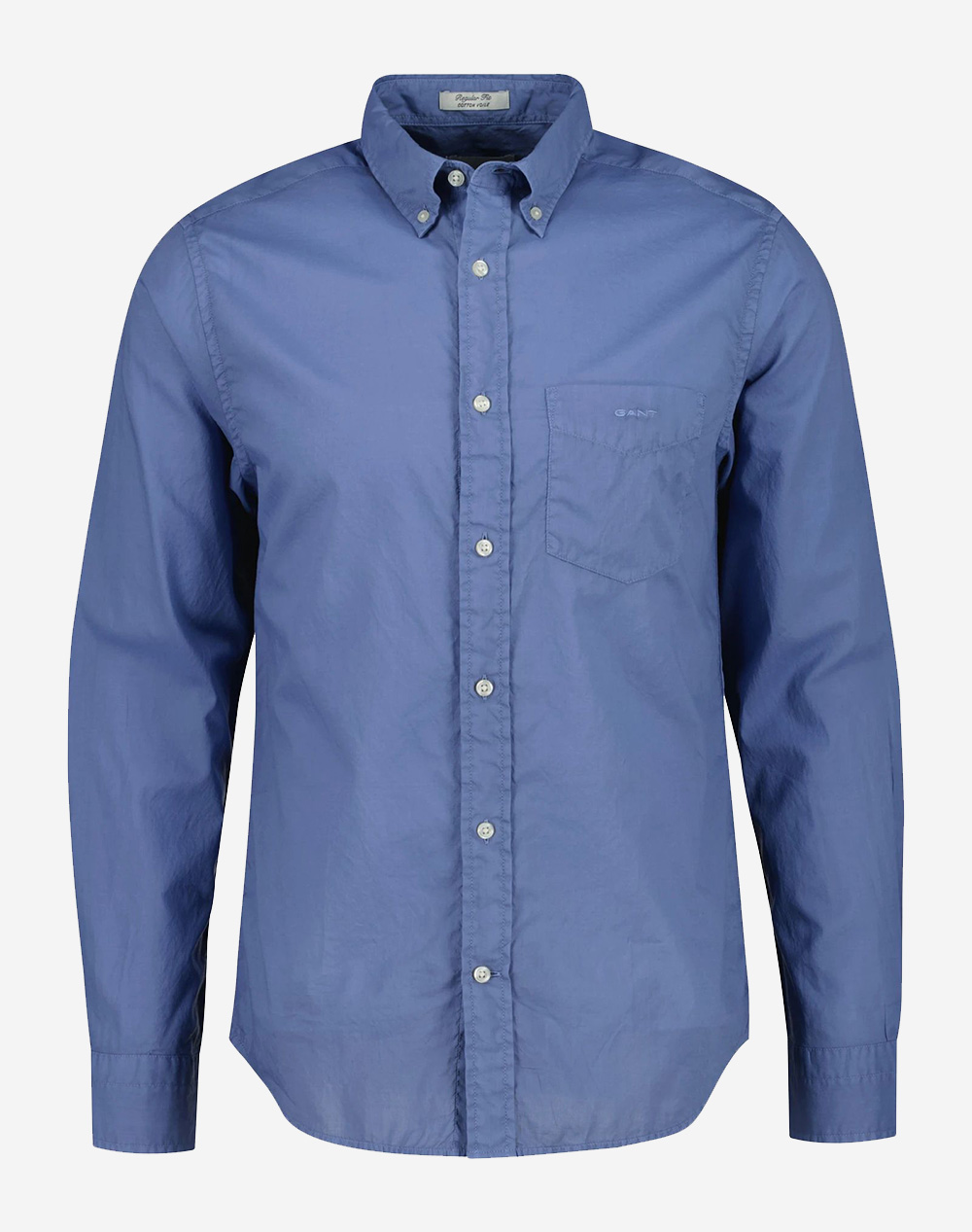 Gant риза мм reg gmnt dyed cotton voile shirt reg gmnt dyed cotton voile shirt male ризи синьо