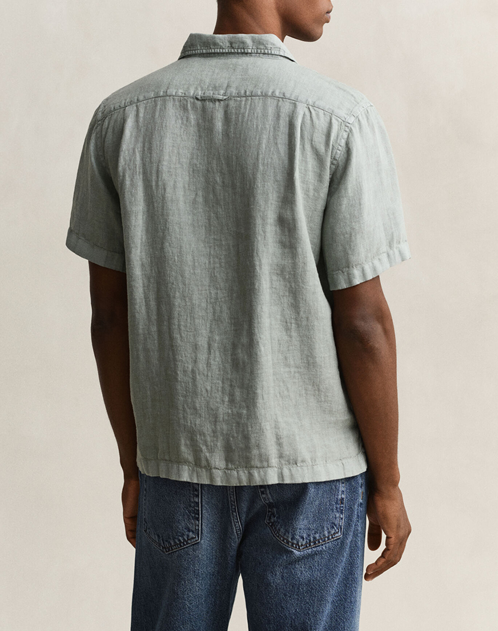 GANT РИЗА KM REG GMNT DYED LINEN SS CAMP SHIRT