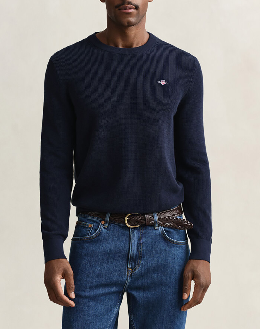 GANT ПУЛОВЕР ΜΜ MICRO TEXTURED COTTON C-NECK
