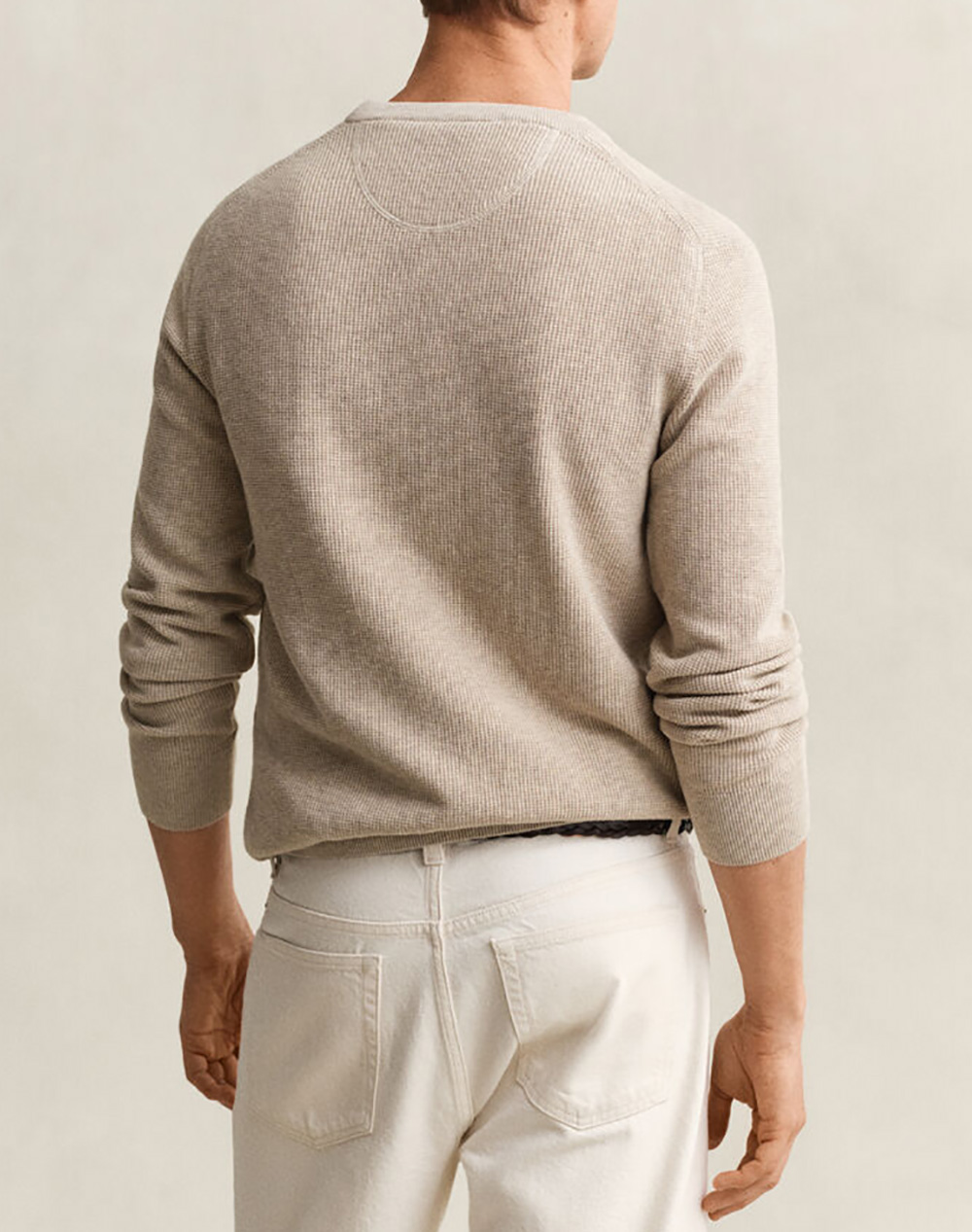 GANT ПУЛОВЕР ΜΜ MICRO TEXTURED COTTON C-NECK