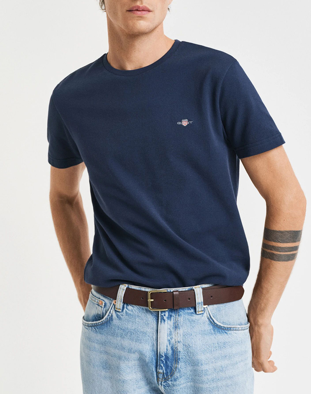 GANT БЛУЗА KMSLIM PIQUE SS T-SHIRT