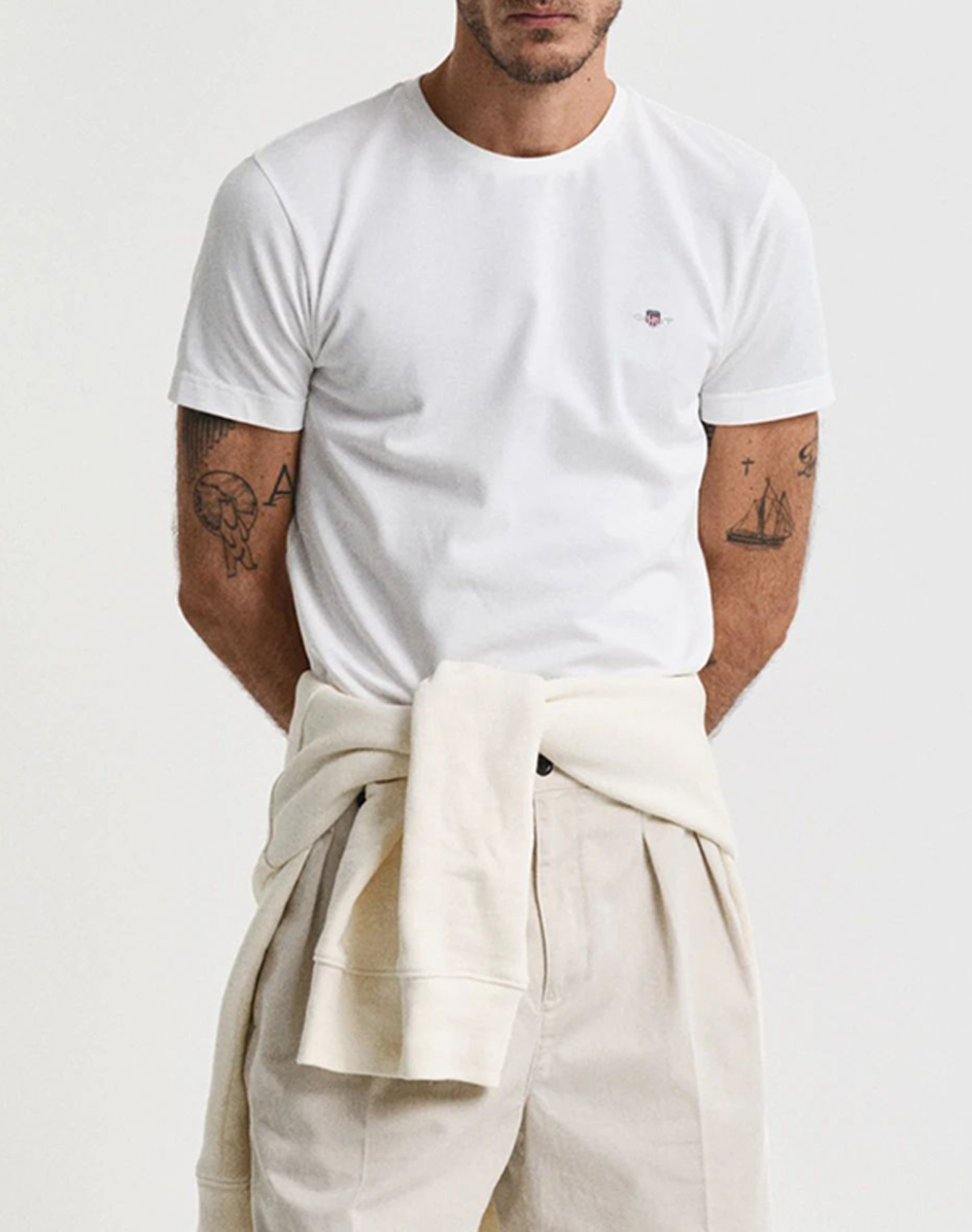 GANT БЛУЗА KMSLIM PIQUE SS T-SHIRT