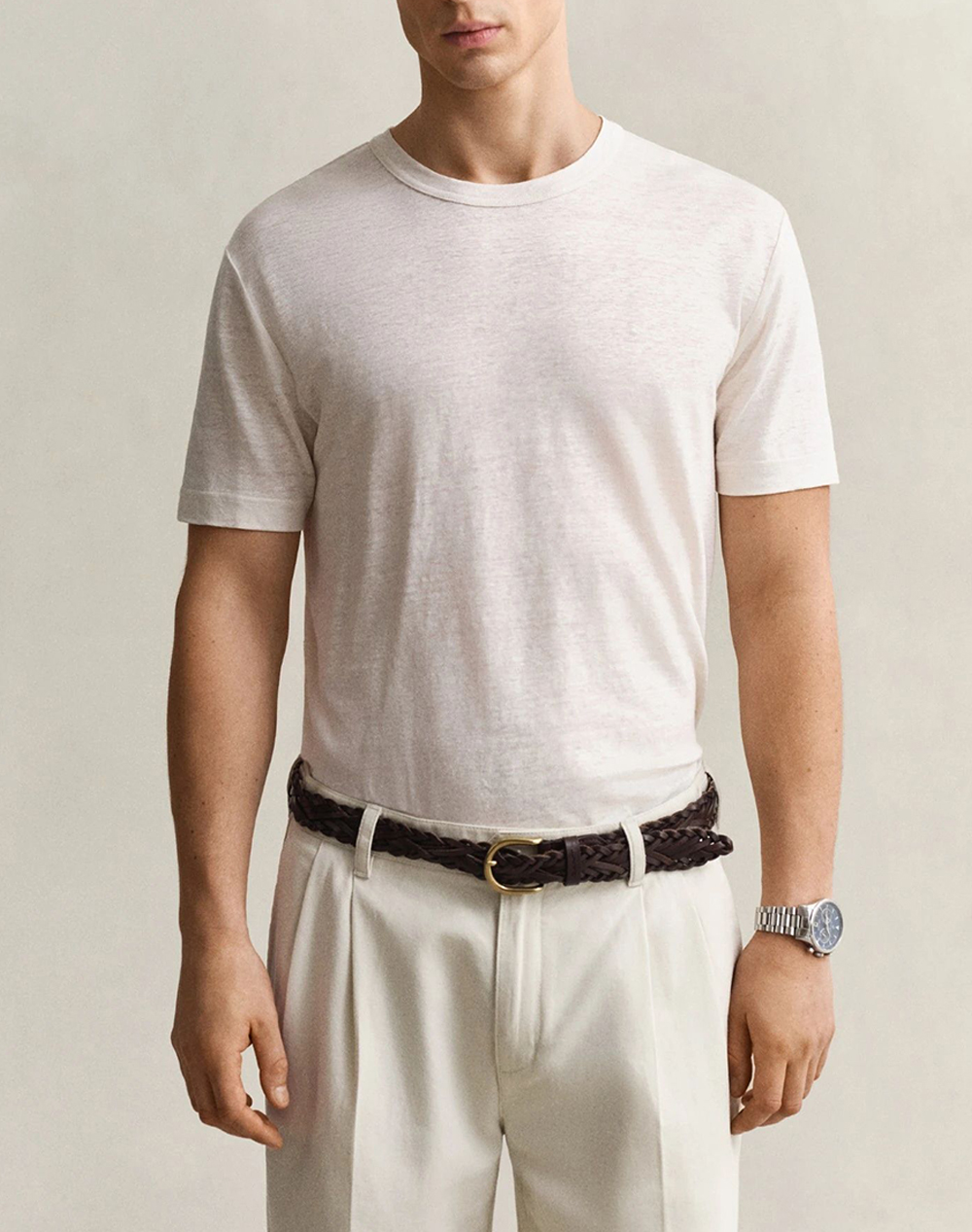 GANT БЛУЗА KMLINEN SS T-SHIRT
