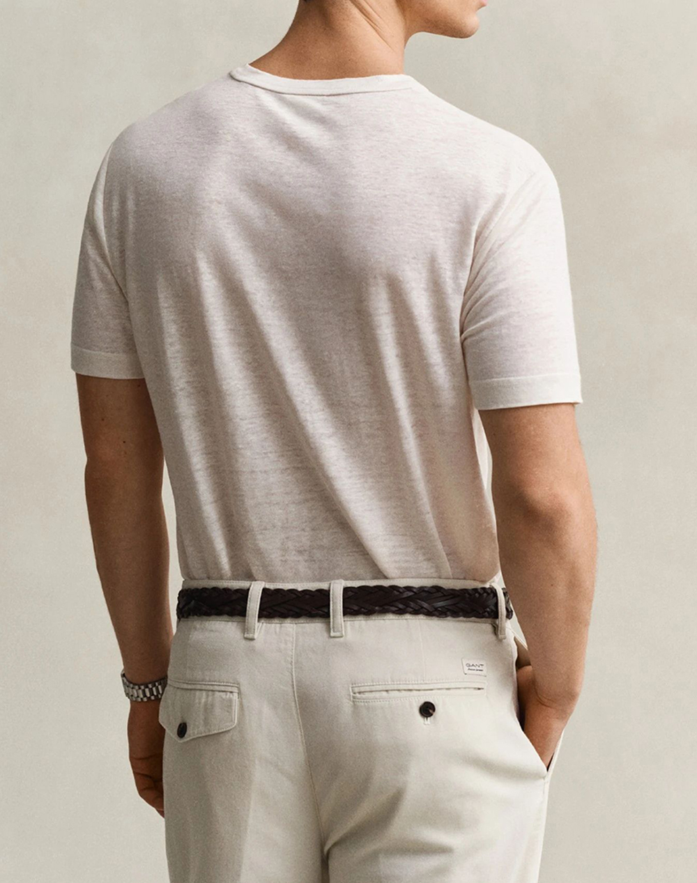 GANT БЛУЗА KMLINEN SS T-SHIRT